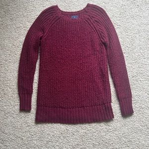 Maroon leggings sweater